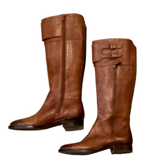 EUC Arturo Chiang Earlene Tall Brown Riding Boots Sz 6.5M #170L - Picture 4 of 10